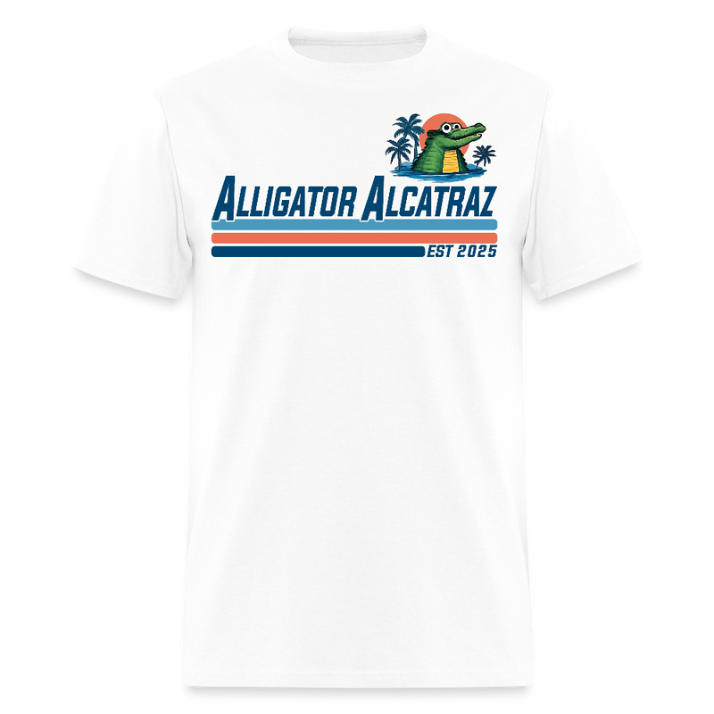 Alligator Alcatraz Est. 2025 T Shirt - white