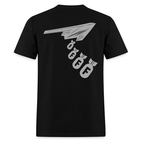 B-2 Stealth Dropping F-Bombs T Shirt - black