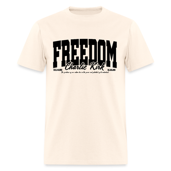 Charlie Kirk Thank You A True Patriot 31 T Shirt - natural