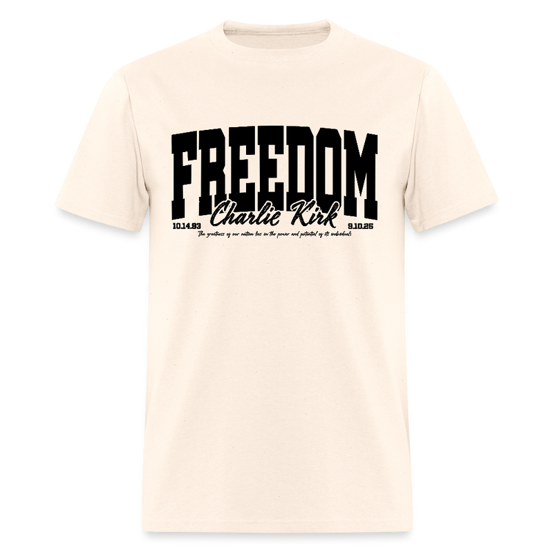 Charlie Kirk Thank You A True Patriot 31 T Shirt - natural