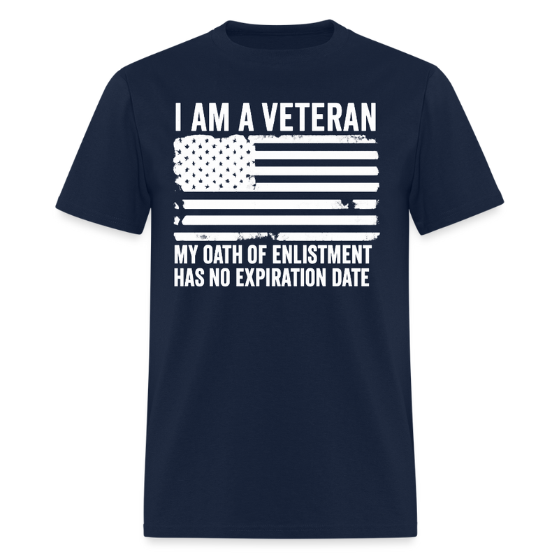 I Am a Veteran My Oath of Enlistment T Shirt - navy