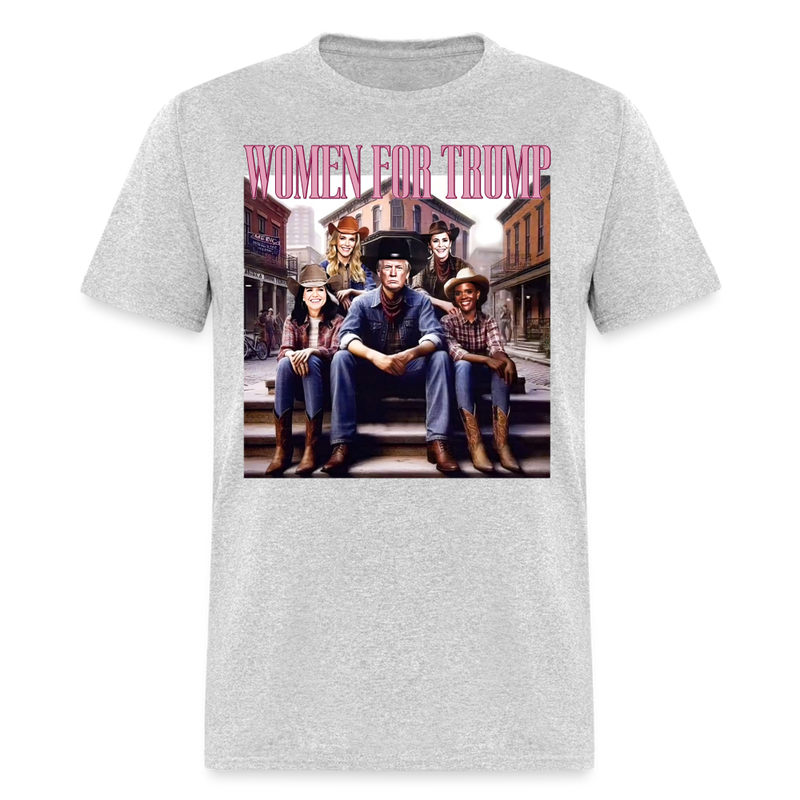 Women For Trump Cowboy T Shirt - heather gray