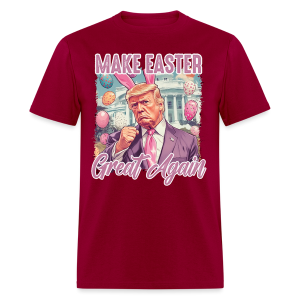 Trump Make Easter Great Again T Shirt - dark red