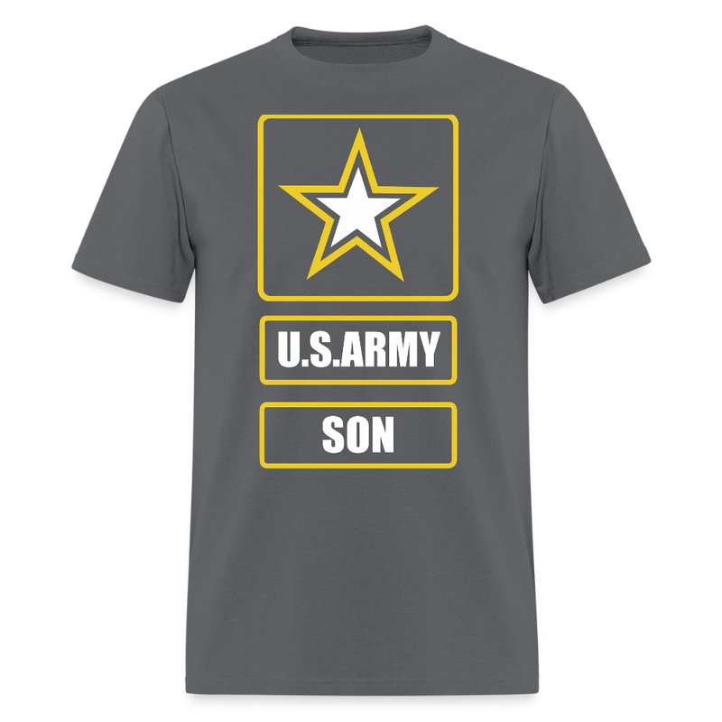 US Army Son Veteran T Shirt - charcoal