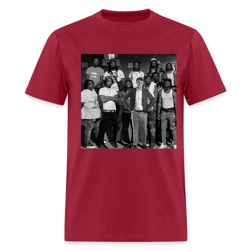Charlie Kirk with King Von T Shirt - dark red