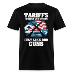Tariffs Protect Our Shores T Shirt - black