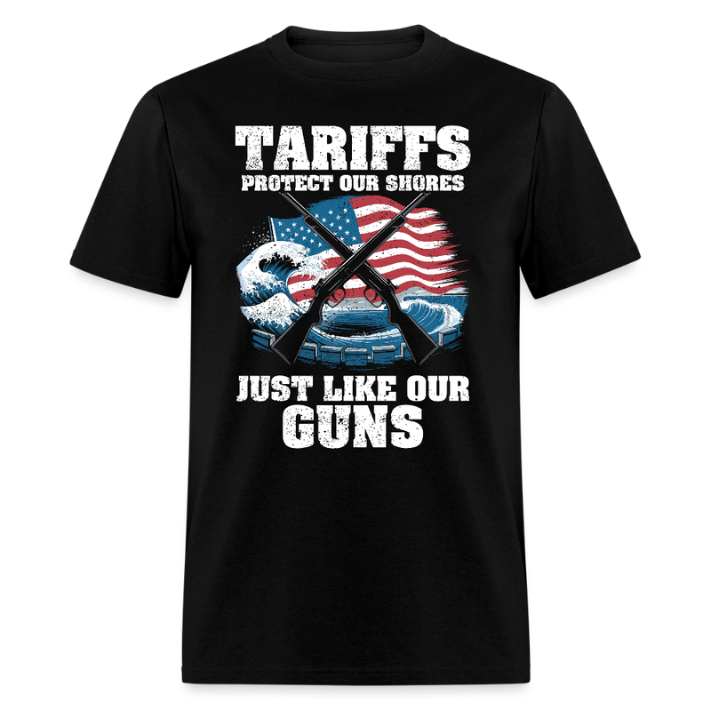 Tariffs Protect Our Shores T Shirt - black