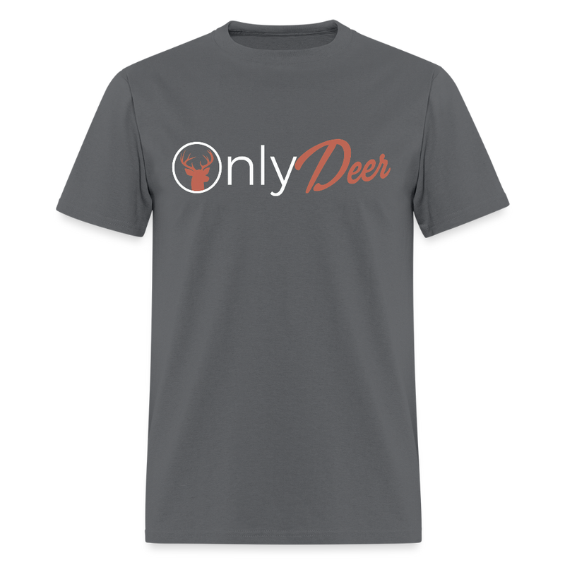 Only Deer Hunting T Shirt - charcoal