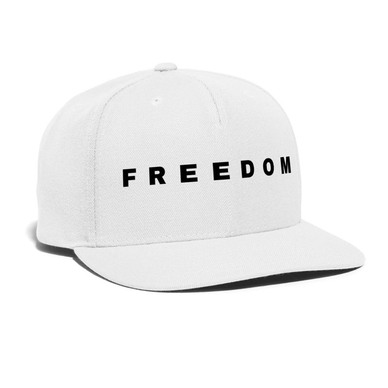 Freedom Charlie Snapback Cap - white