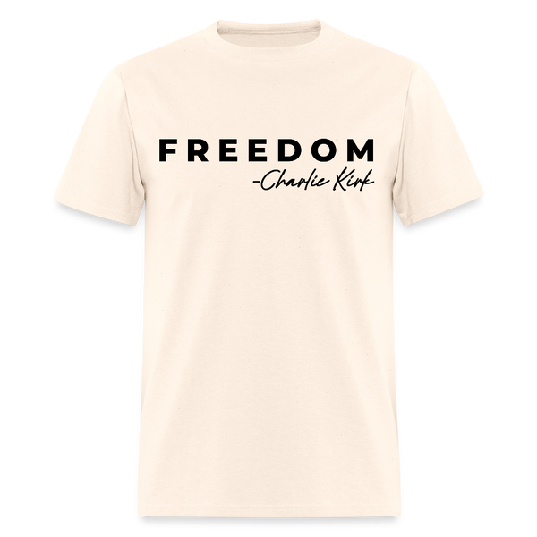 Freedom Charlie Kirk T Shirt - 3 - natural