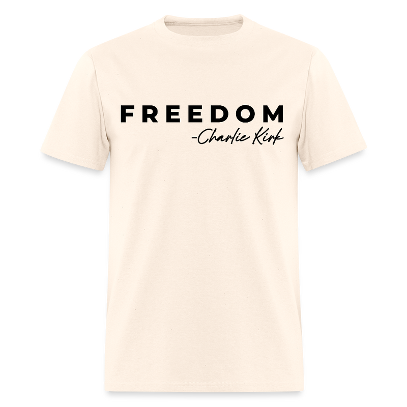 Freedom Charlie Kirk T Shirt - 3 - natural