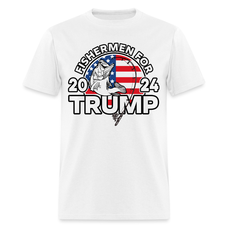 Fishermen For Trump 2024 T Shirt - white