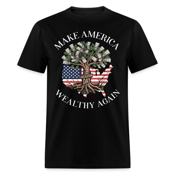 Make America Wealthy Again T Shirt - black
