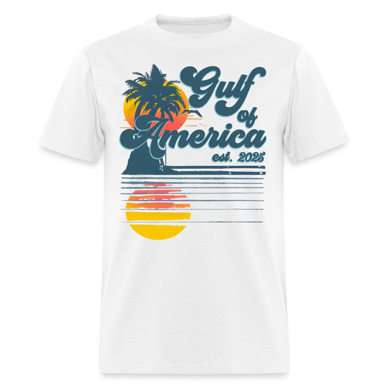 Gulf of America Est. 2025 Retro T Shirt - 2 - white