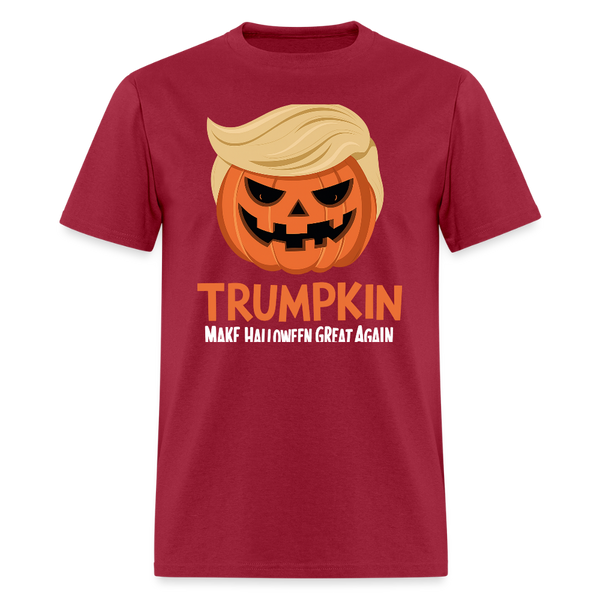 Trumpkin Halloween T Shirt - dark red