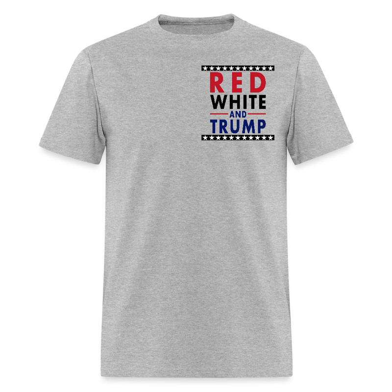 Red White And Trump Cowboy T Shirt - heather gray