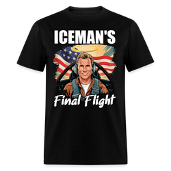Iceman's Final Flight T Shirt - black
