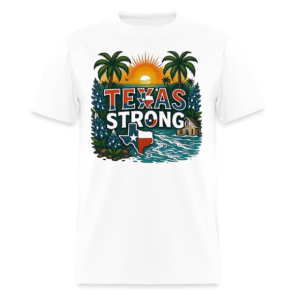 Texas Strong T Shirt - white