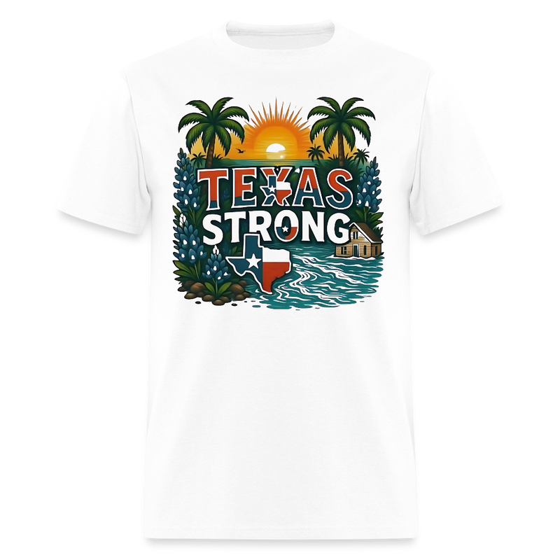 Texas Strong T Shirt - white