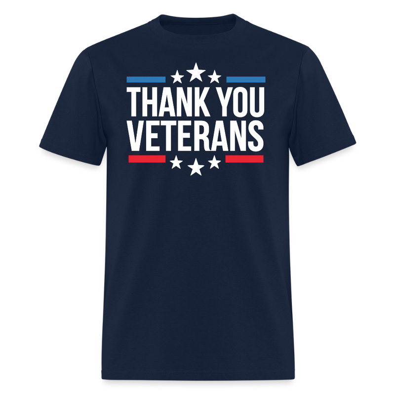 Thank You Veterans T Shirt - 2 - navy