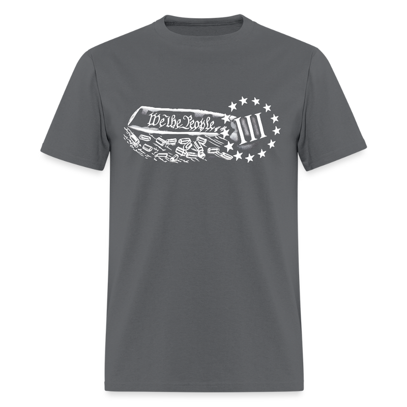 We The People Three Percenters T Shirt - charcoal