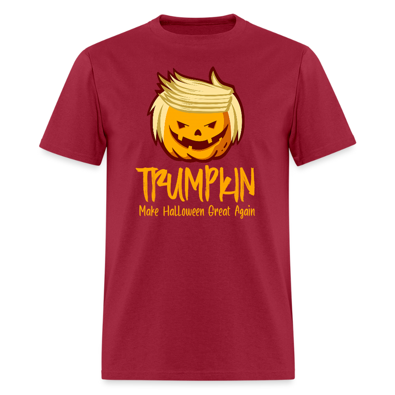 Trumpkin Halloween T Shirt - 5 - dark red