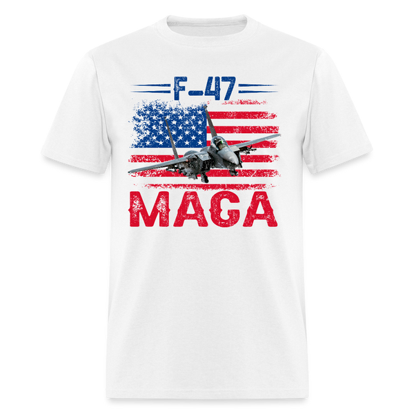 F-47 MAGA Jet T Shirt - white