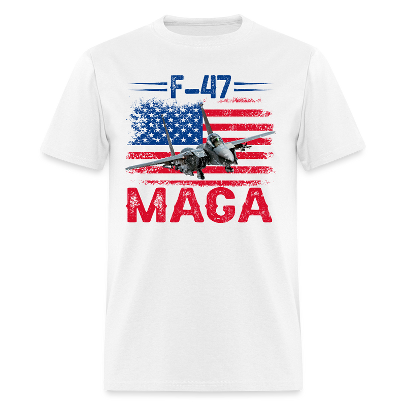 F-47 MAGA Jet T Shirt - white