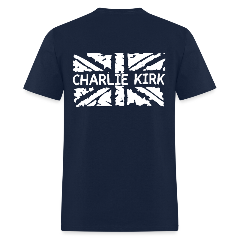 RIP Charlie Kirk Flag T Shirt - navy