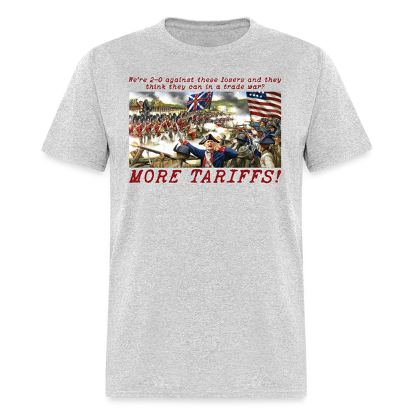 We’re 2-0 in Trade Wars More Tariffs T Shirt - heather gray