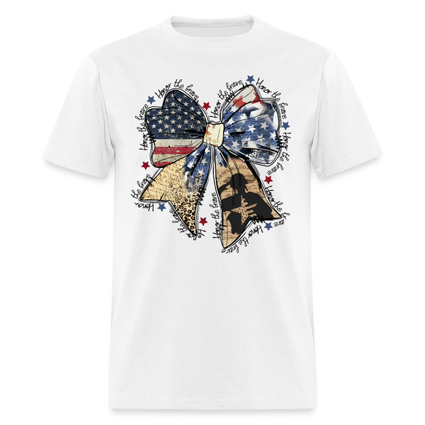 Coquette American Honor The Brave T Shirt - white