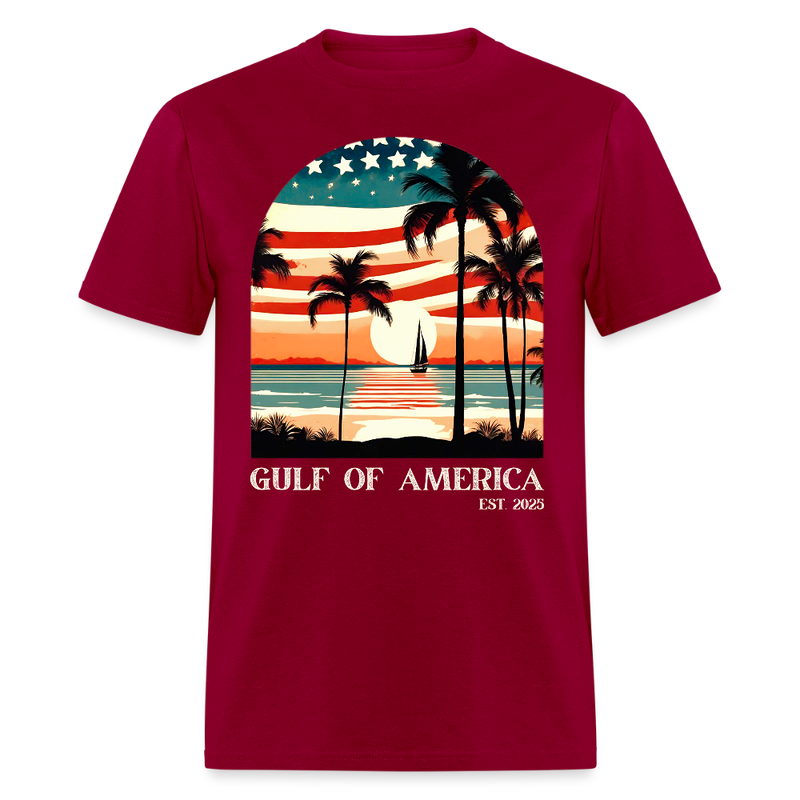 Gulf Of America Est. 2025 T Shirt - 6 - dark red