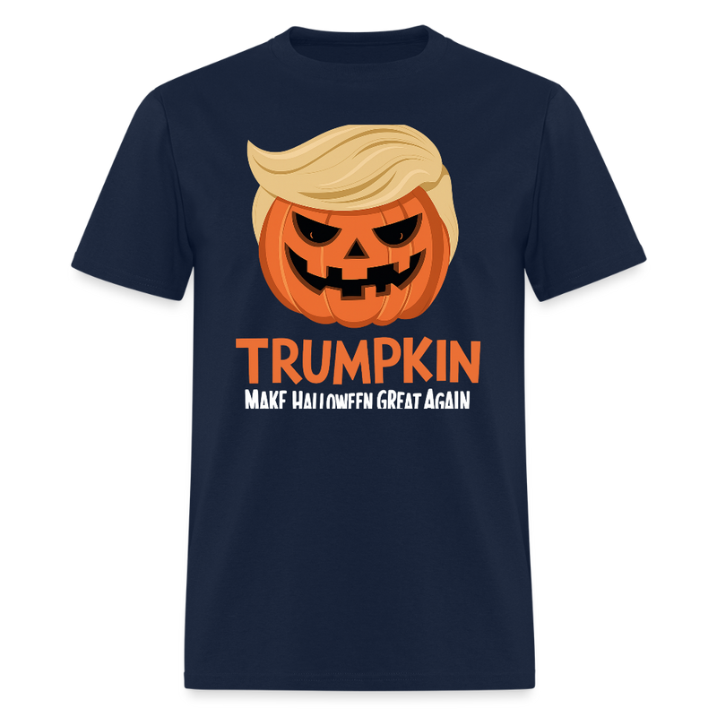 Trumpkin Halloween T Shirt - navy