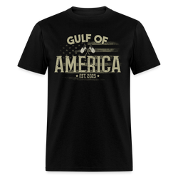 Gulf of America Est. 2025 Flag T Shirt - black
