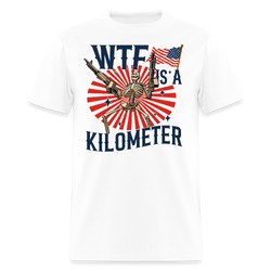 WTF is A Kilometer Colombus Day T Shirt - white