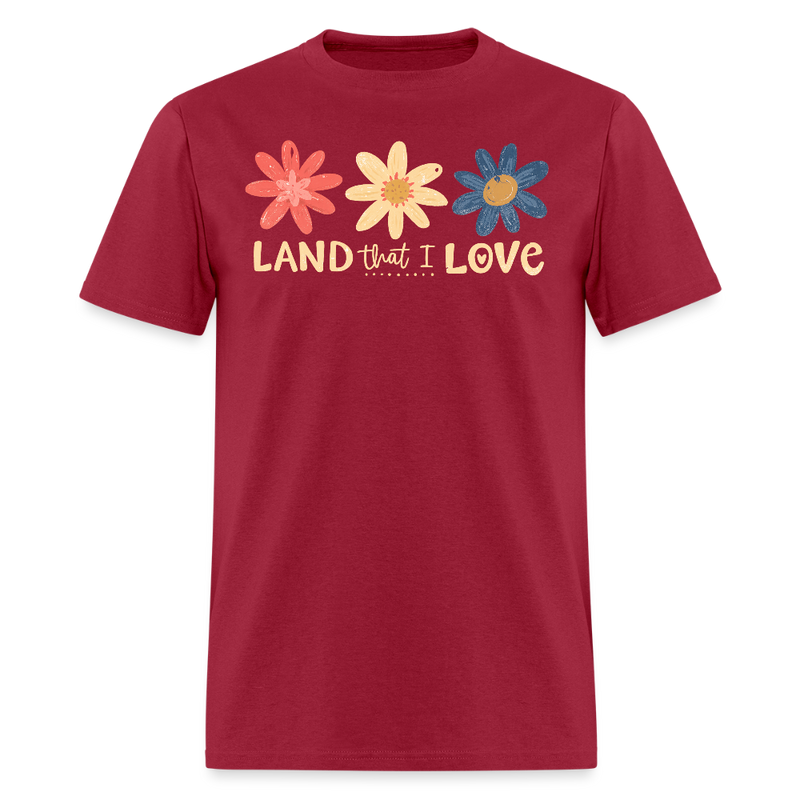 Retro 4th Of July Land That I Love T Shirt - dark red