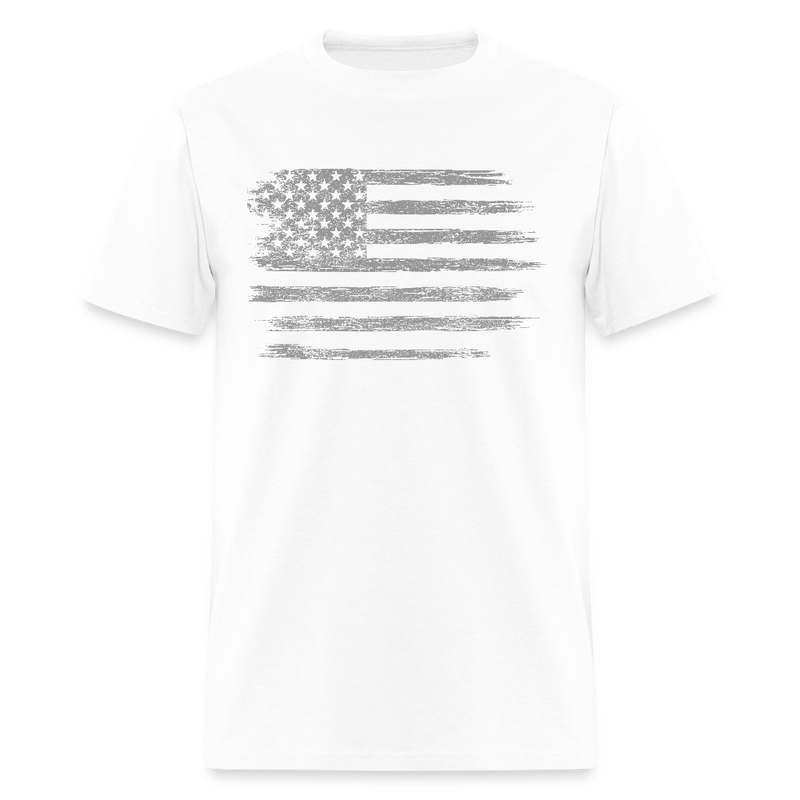 American Pride USA Flag T Shirt - white