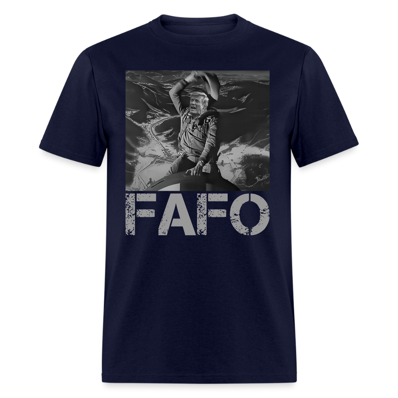 Trump FAFO T Shirt - 2 - navy
