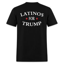 Latinos For Trump T Shirt - black