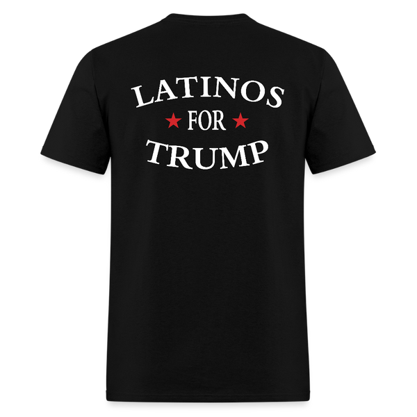 Latinos For Trump T Shirt - black