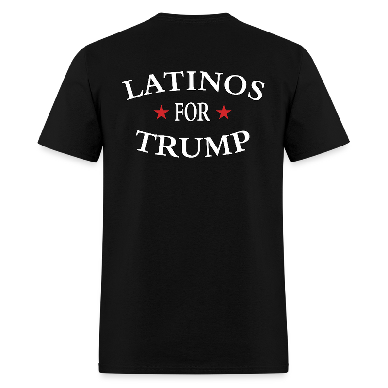 Latinos For Trump T Shirt - black