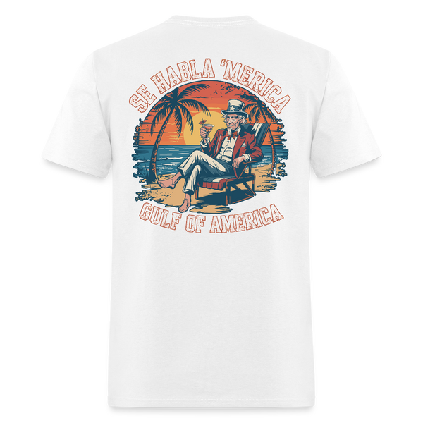 Gulf of America Est. 2025 Se habla ‘Merica T Shirt - white