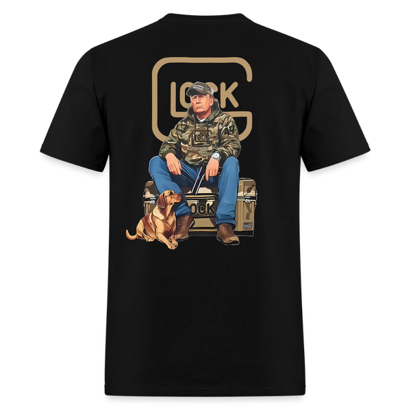 Trump Duck Hunting Glock Gun T Shirt - black