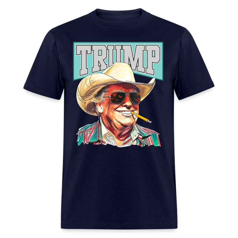 Trump Cowboy T-Shirt - navy