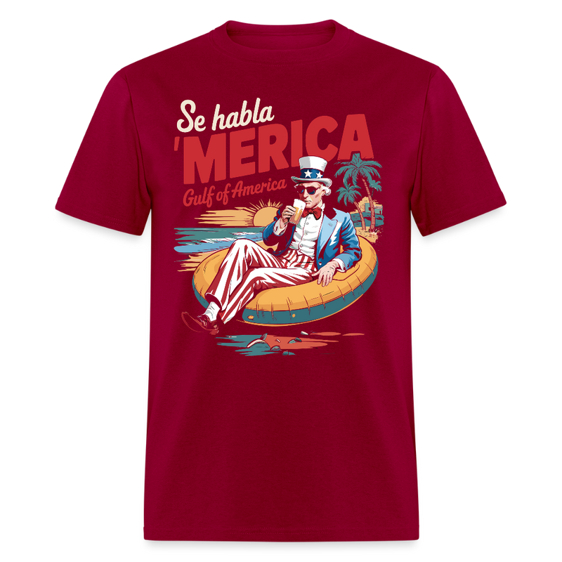Se habla ‘Merica Gulf of America T Shirt - dark red