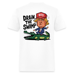 DTS Drain The Swamp T Shirt - white