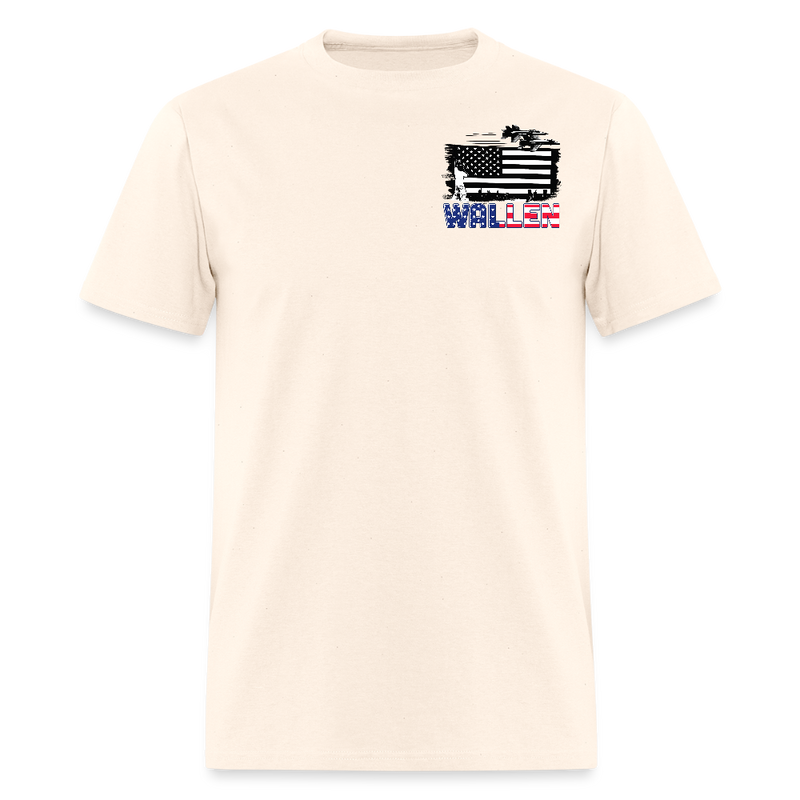 Wallen Stands For The Flag T Shirt - natural