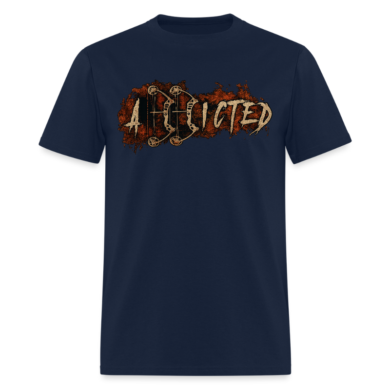 Addicted Hunting T Shirt - navy