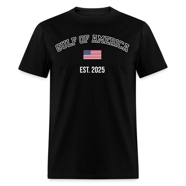 Gulf Of America USA Flag T Shirt - black