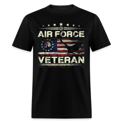 Veteran US Air Force T Shirt - black